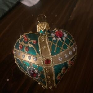 European mouth-blown glass Christmas ornament